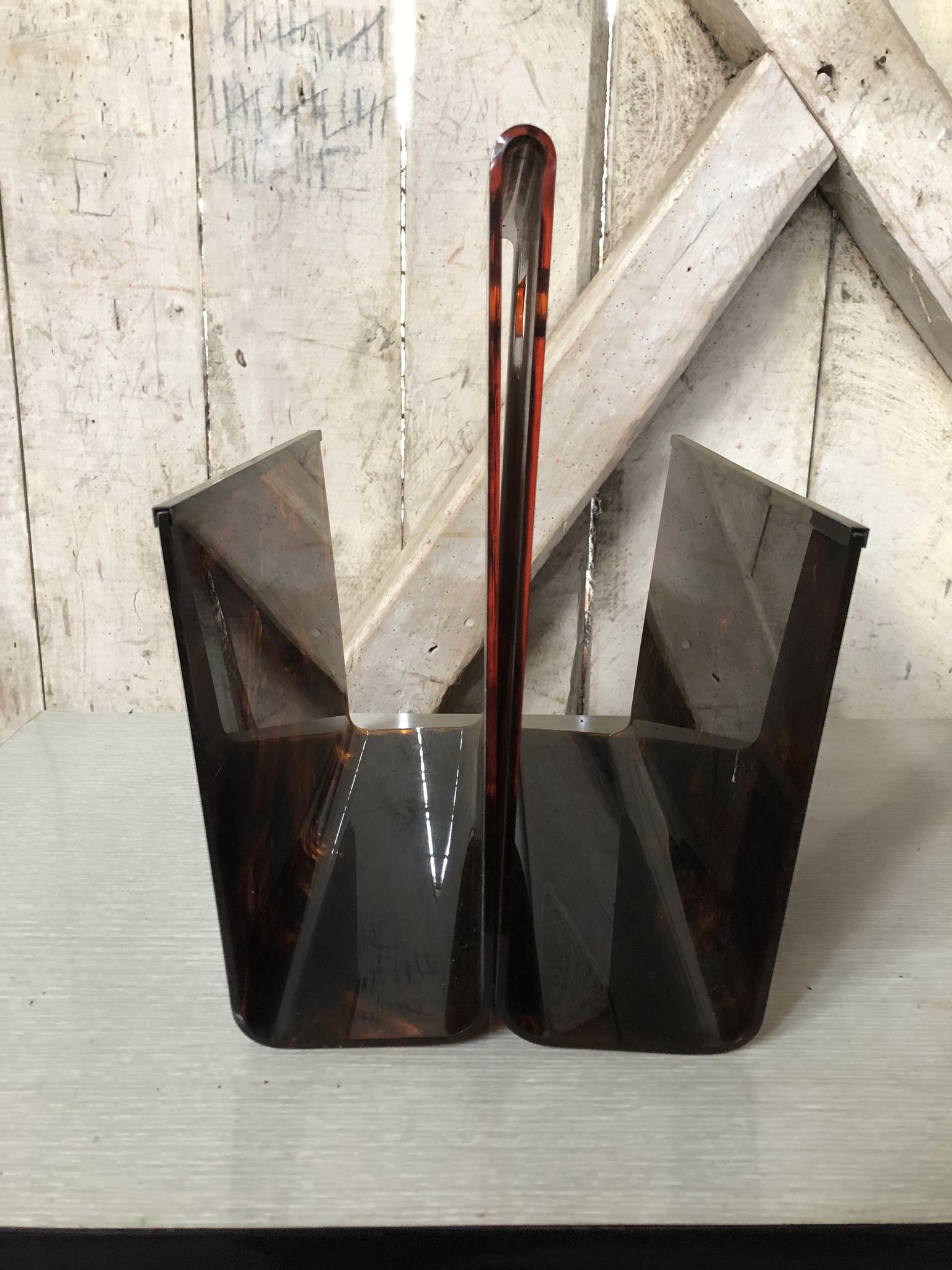 Old door reviews plexiglas curved marbled + baguettes brass vintage