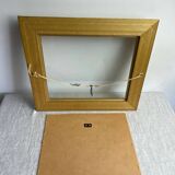 Glazed carved wooden frame