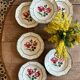 Lot de 6 assiettes creuses Monique de Digoin Sarreguemines