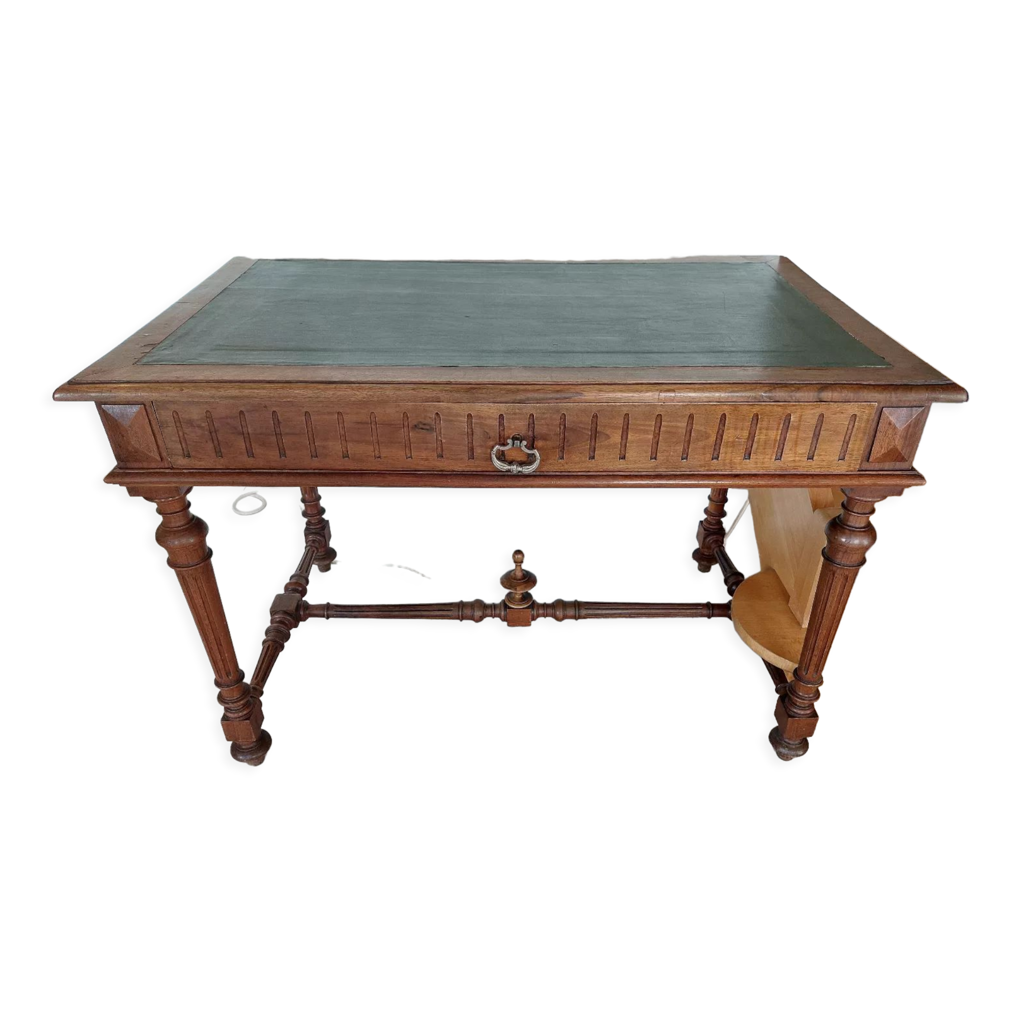 Leather tray desk