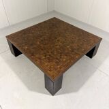 Danish coffee table in wenge end-grain mosaic Tranekaer Denmark