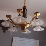 Art Deco chandelier six lights year 40