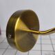 Opaline glass and brass wall light