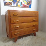 Vintage commodity of the 50s feet light oak compass