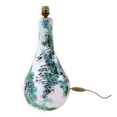 Glazed ceramic lamp base, signed, circa 1970.