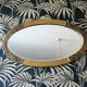 Mirror oval bevelled art deco