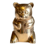 Small bear in solid brass vintage