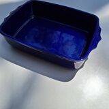 Indigo blue ceramic dish