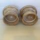Pair of wooden candlesticks with a white effect