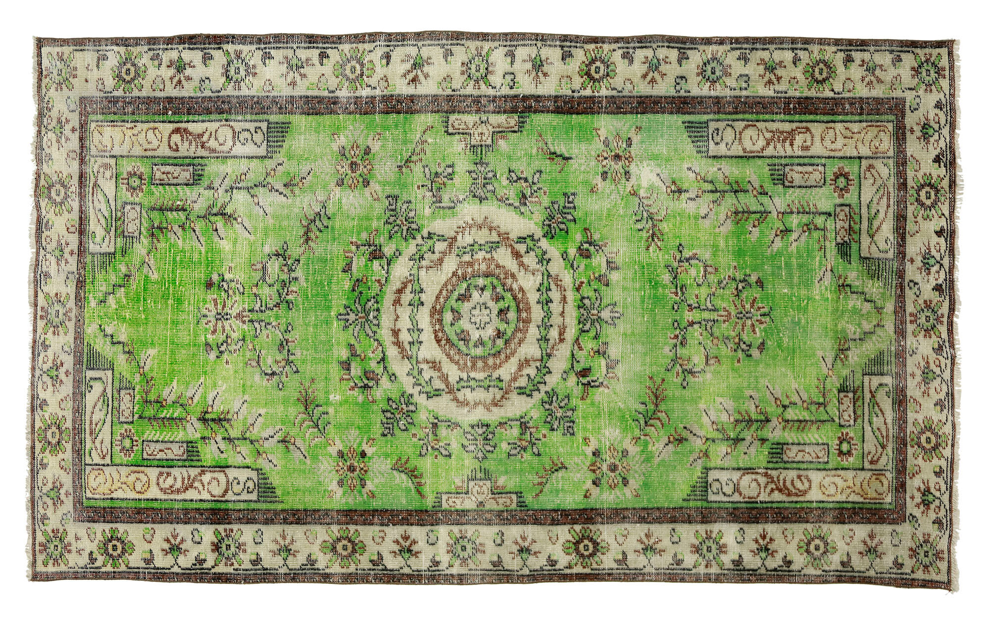 Anatolian handmade vintage rug 272 cm x 165 cm