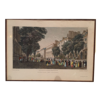 Antique print "boulevard des italiens"