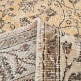 5x9 Bordered Floral Turkish Vintage Area Rug, 159x290Cm