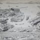 Lithographie • Port ancien 2, bateau, commerce • Gravure originale de 1898