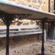 Marble and double base bistro table