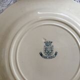 6 plates Gien theme bees and flowers