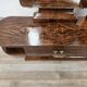 Art Déco Vanity Table in Nutwood with Mirror, Italian Design, 1940s