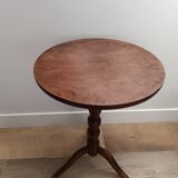 Guéridon rond en bois pied tripode