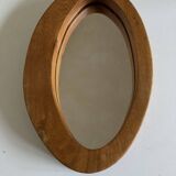 Miroir en pin design asymétrique, 1960