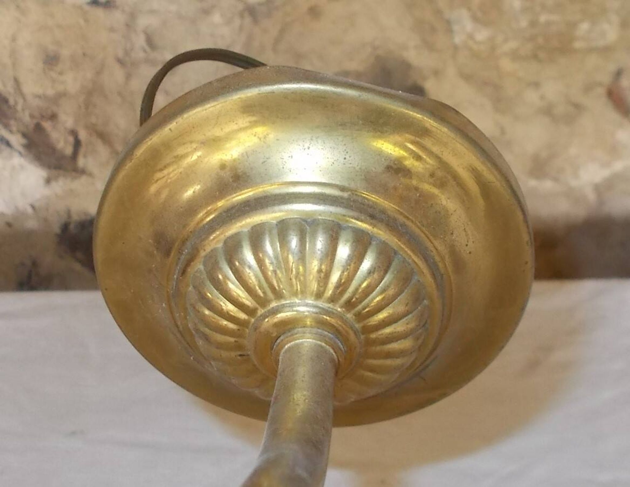 Brass wall light