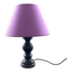 Small black wooden lamp