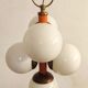 Glass ceiling lamp, Spain, 1970s