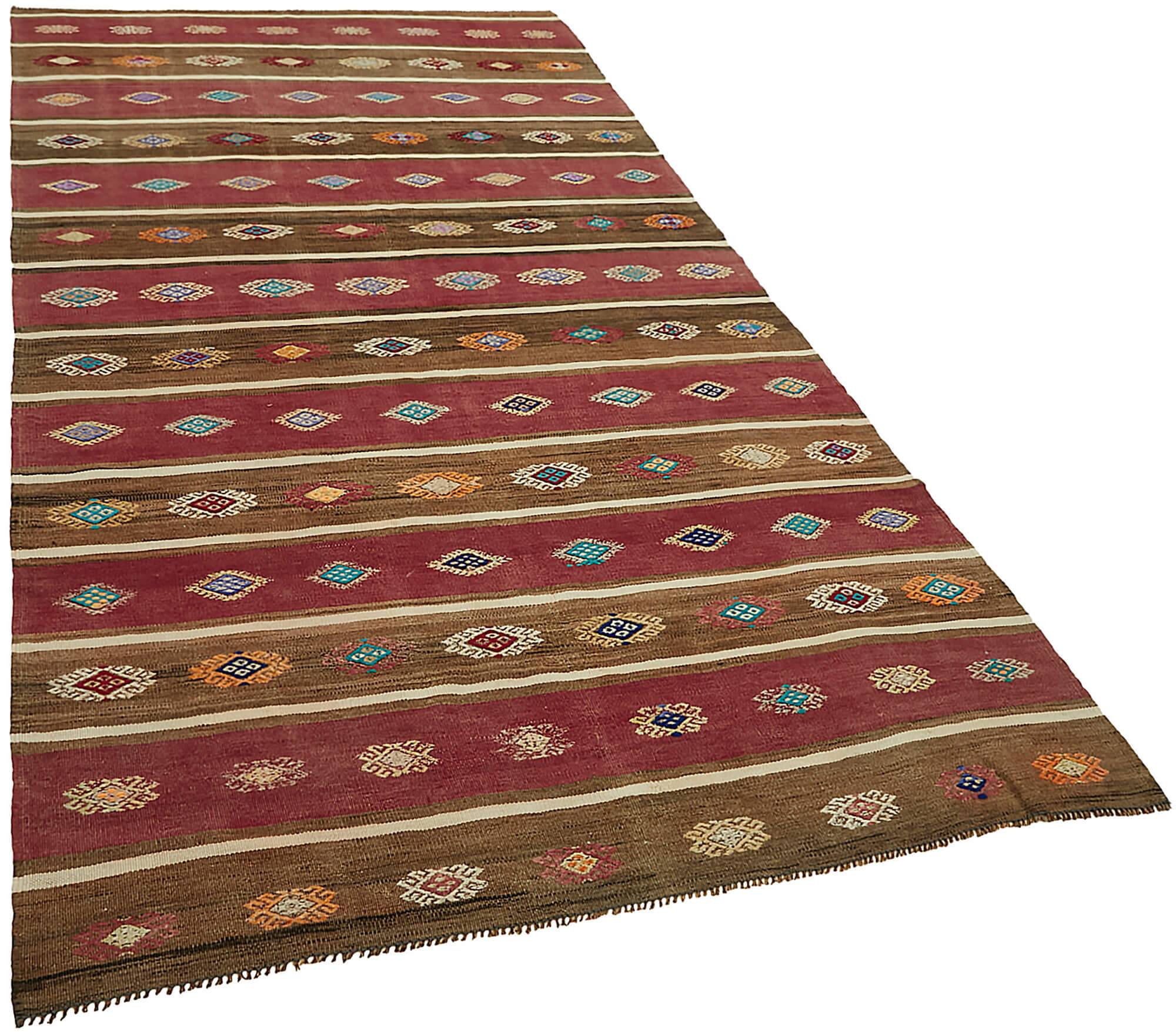 Turkish Handmade Vintage Anatolian Kilim 162 cm x 305 cm