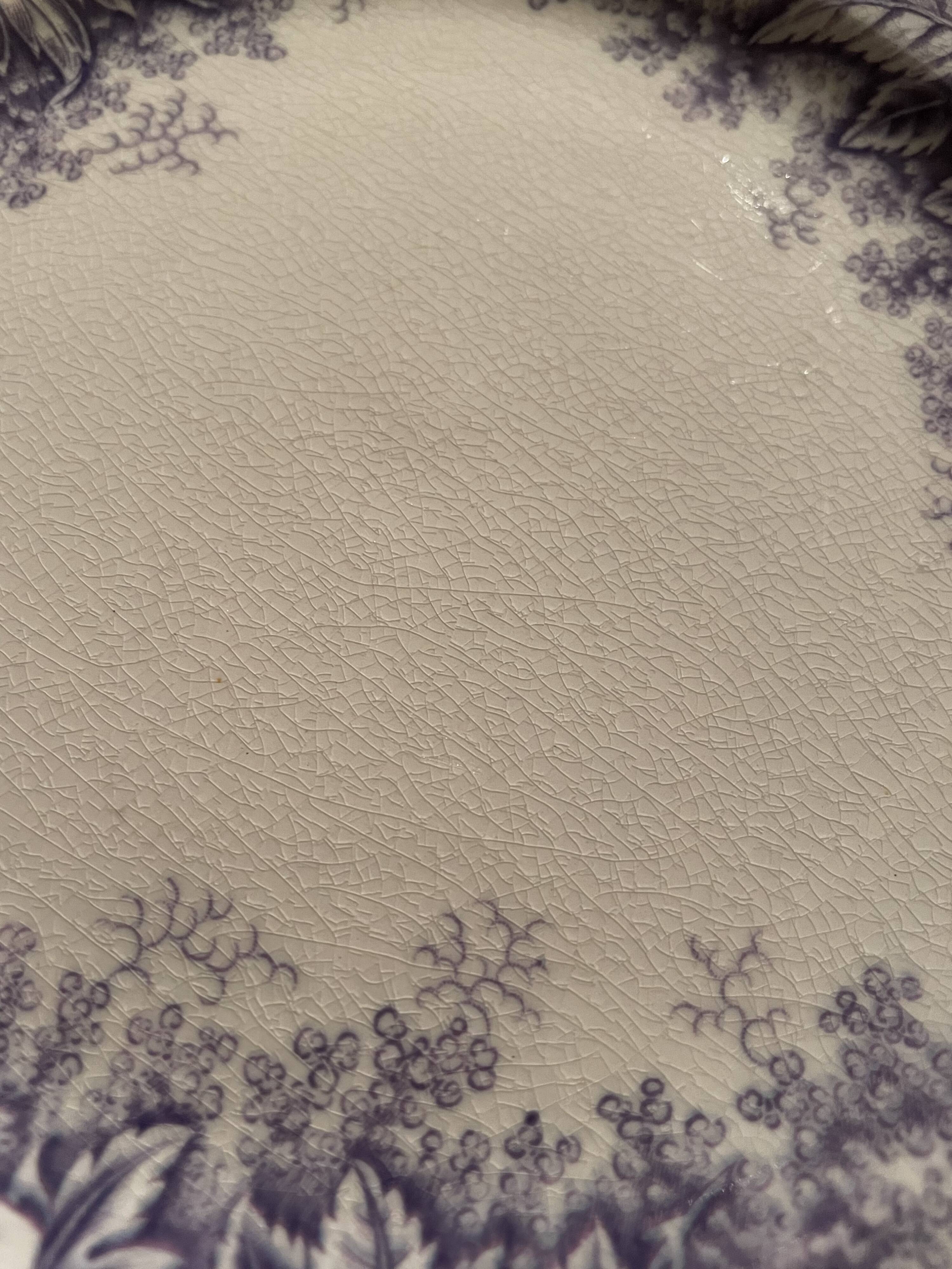 Assiettes dessert Sarreguemines modèle Jardinière XIXEME