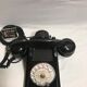 Old telephone black Bakelite transparent dial 40s 50 vintage