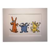 Illustration by Keith Haring - 'Animals' series - 7/12