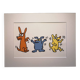 Illustration by Keith Haring - 'Animals' series - 7/12