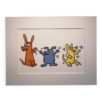 Illustration de Keith Haring - Série 'Animals' - 7/12