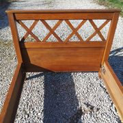 Bed and bedside table