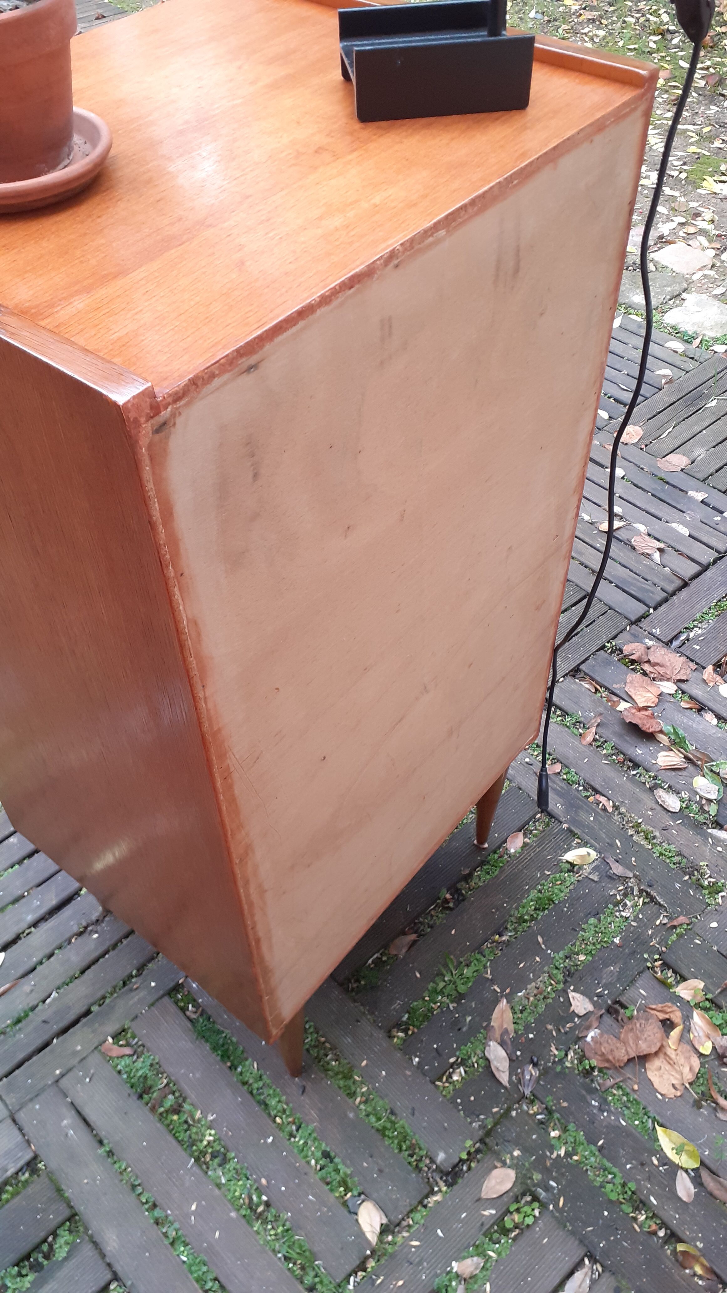 Vintage vintage oak commodus from the 50-60s to 5 drawers