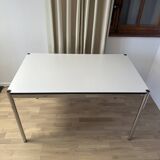 USM Haller desk in pearl grey laminate