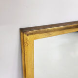 Vintage brass rectangle mirror