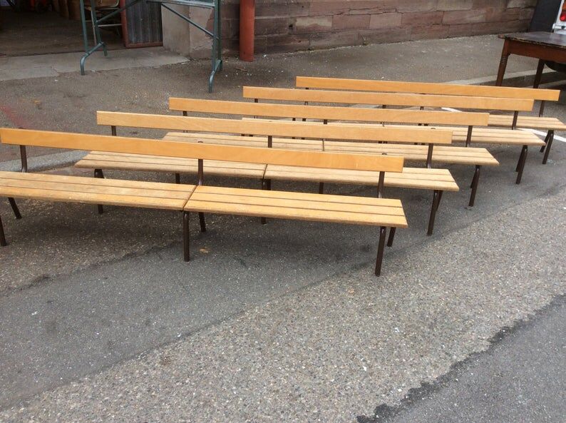 School School Children's Bench Mullca 1960