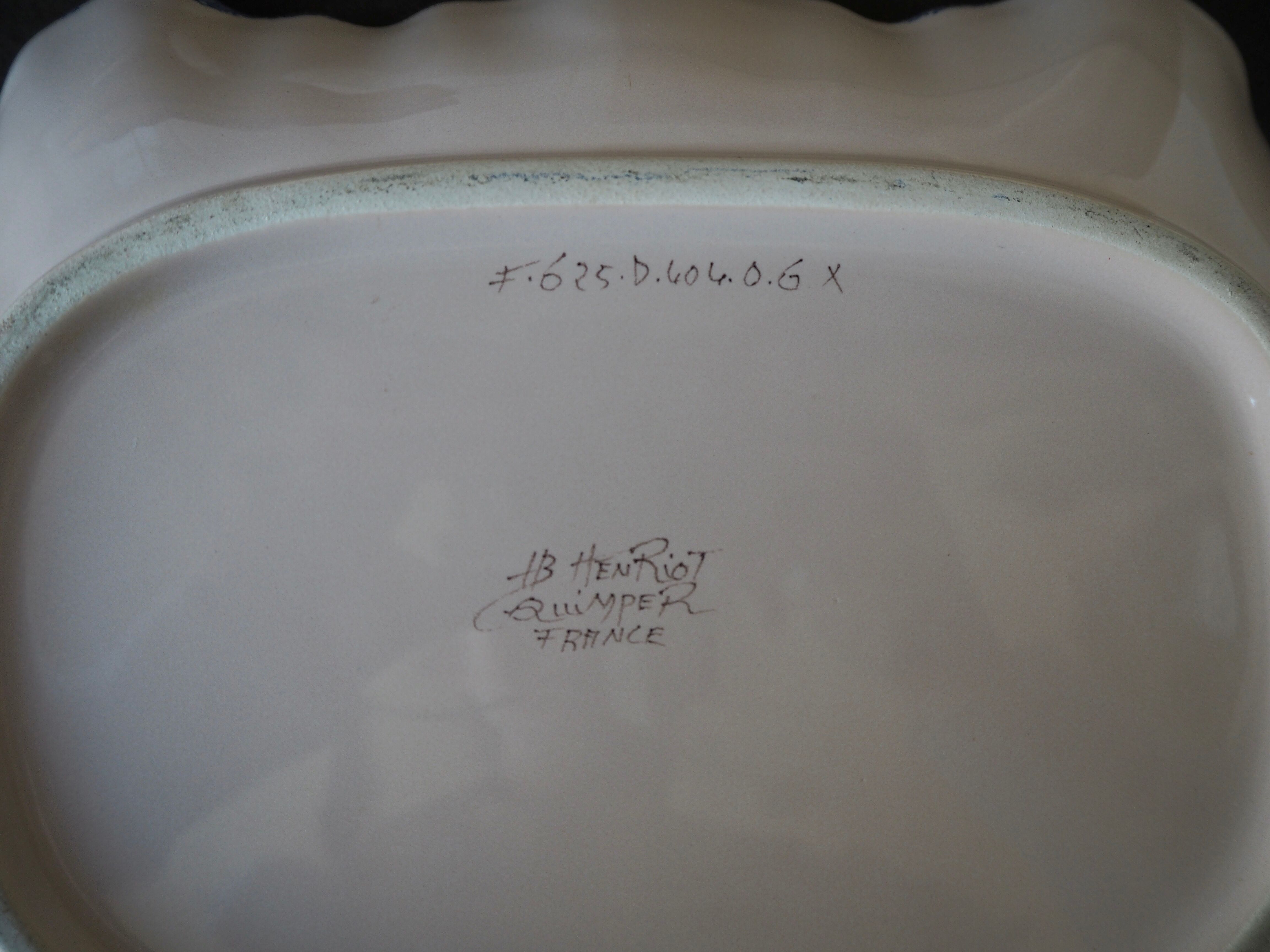 Henriot Quimper handle dish