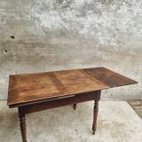 Extendable dining table elm wood