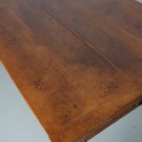 Antique Cherry Early 20th Century French Rustic Farmhouse Dining Table