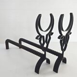 Pair of vintage 1960s andirons