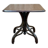 Mahogany and beech bistro table, made in the 1950s