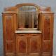 Art Nouveau period sideboard in mahogany and amboyna burl circa 1900