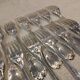 12 silver-plated dessert forks by Christofle Marly, 18.8cm