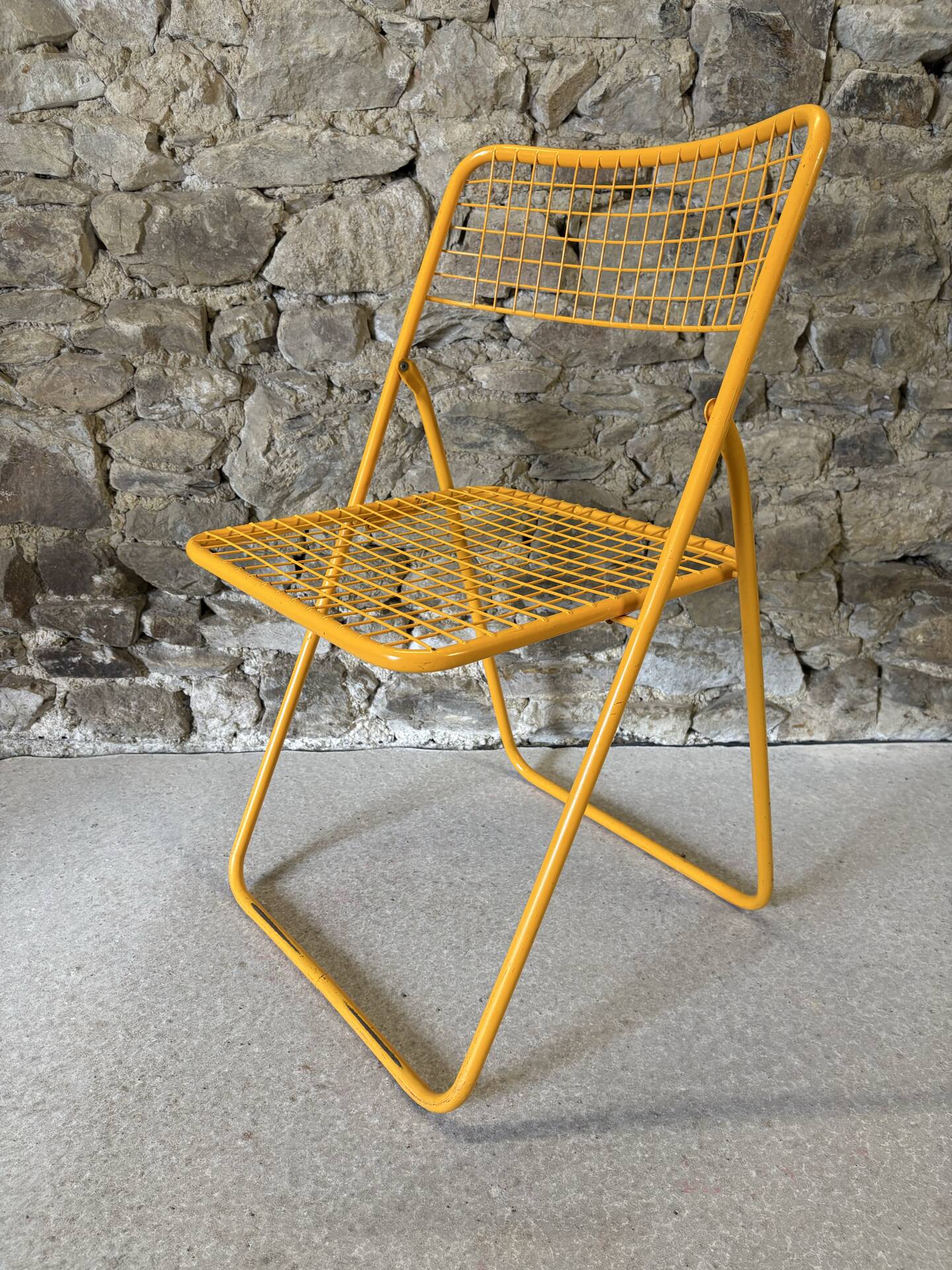 Metal folding chair Ted Net by N. Gammelgaard for IKEA, 1980
