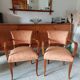 2 fauteuils bridge saumon
