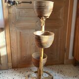 Rattan plant stand