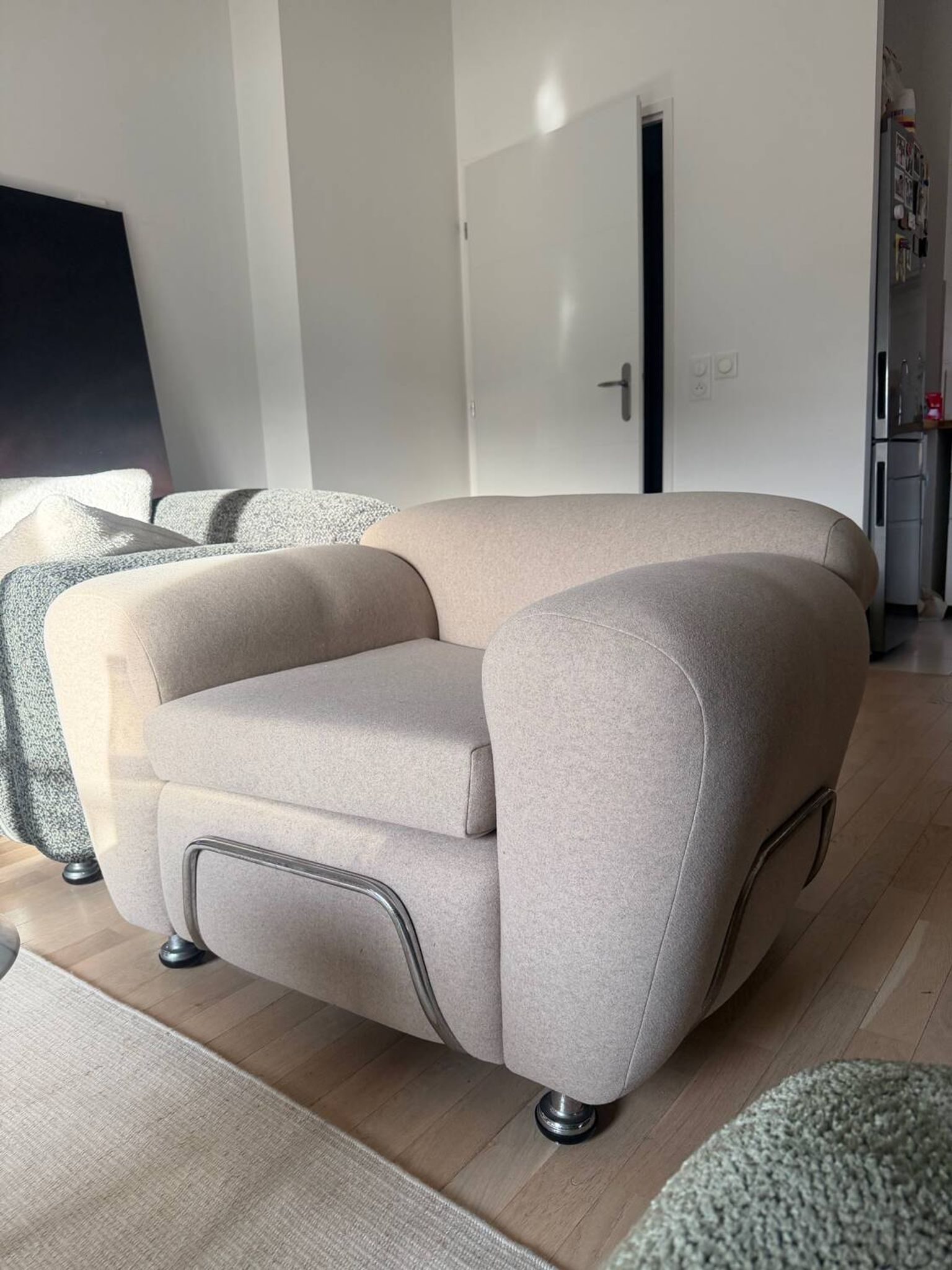 Italian tubular club chair 1970