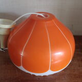 Vintage ceiling chandelier 70s orange