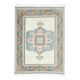 Vintage Turkish Hand-Knotted Wool Cotton Beige Area Rug 193x263