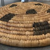 Basket straw bowl origin African hand weave 34 cm